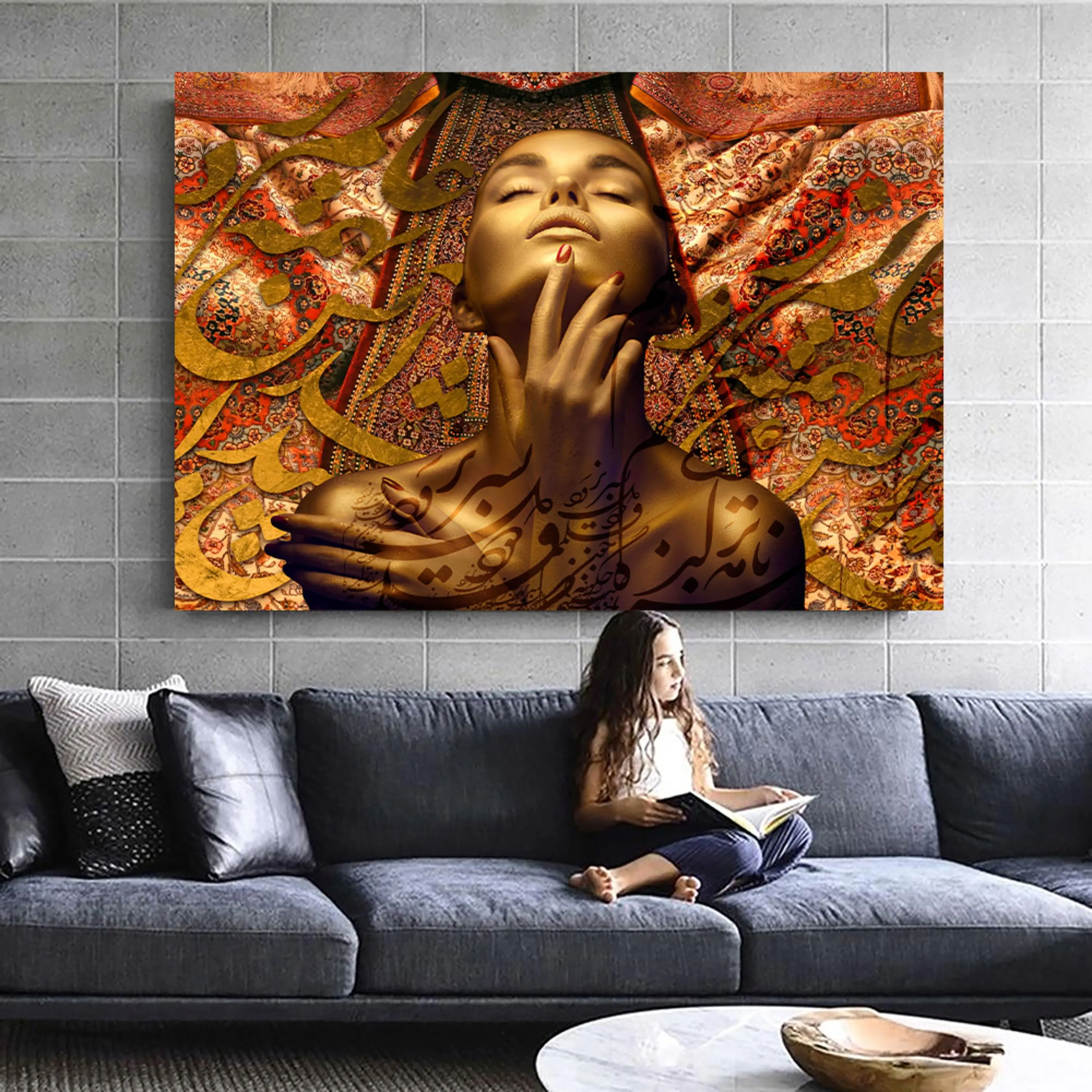 تابلو خط ( 1828-rosegold )