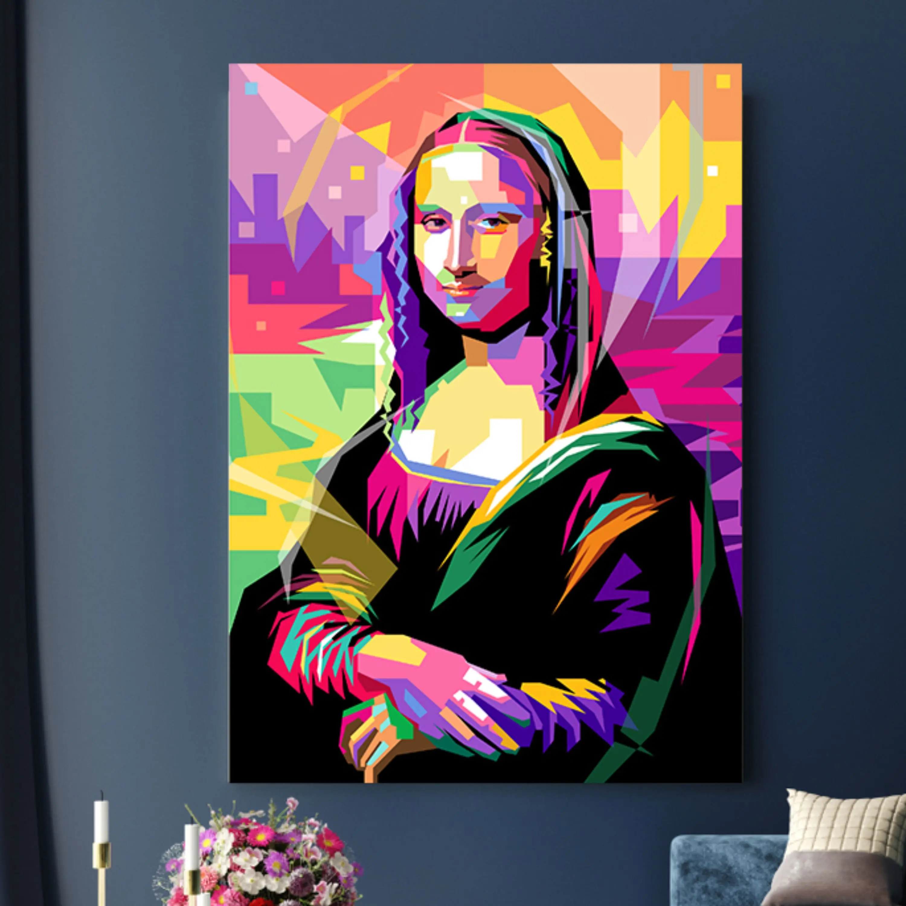 تابلو مونالیزا ( 938-rosegold )