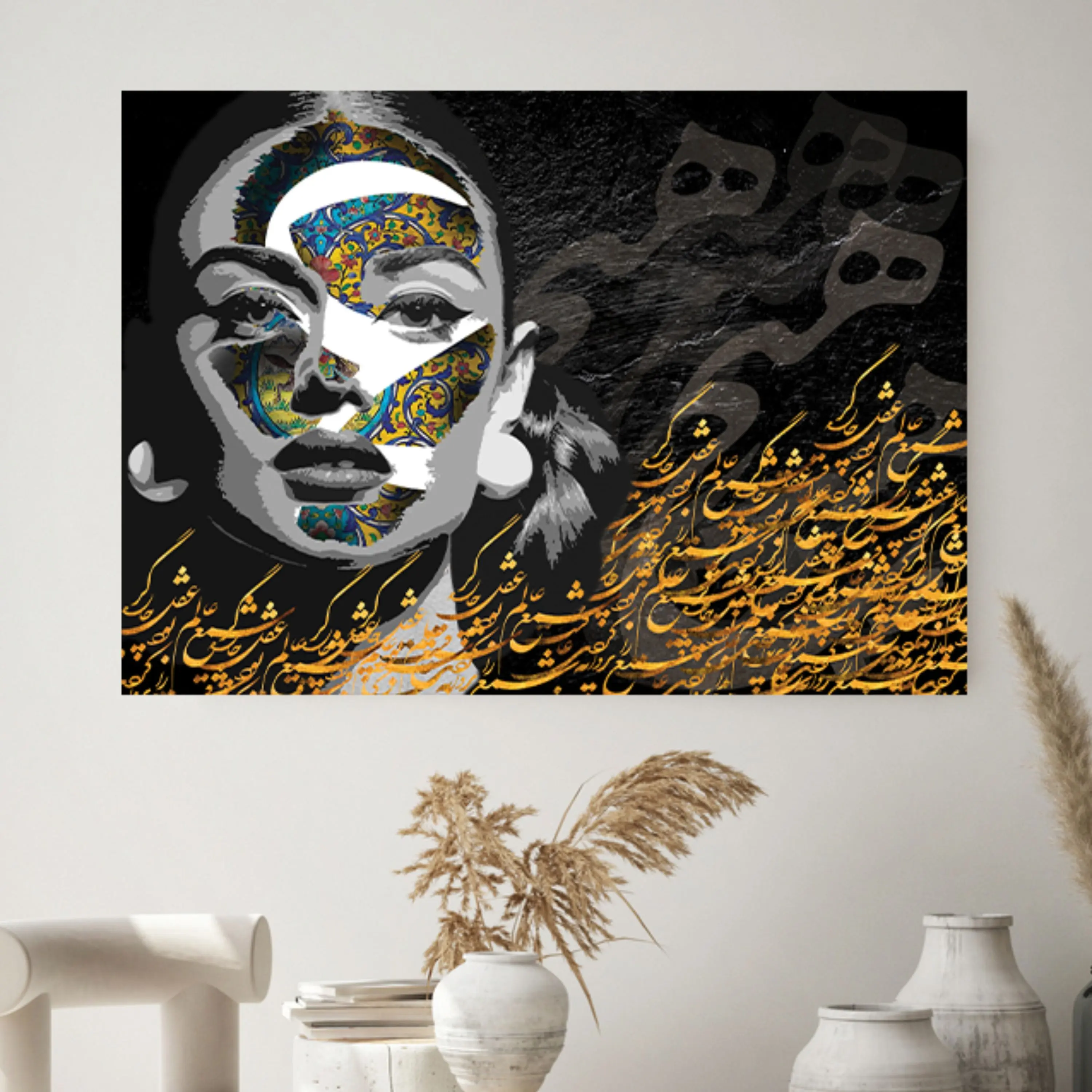 تابلو خط ( 886-rosegold )