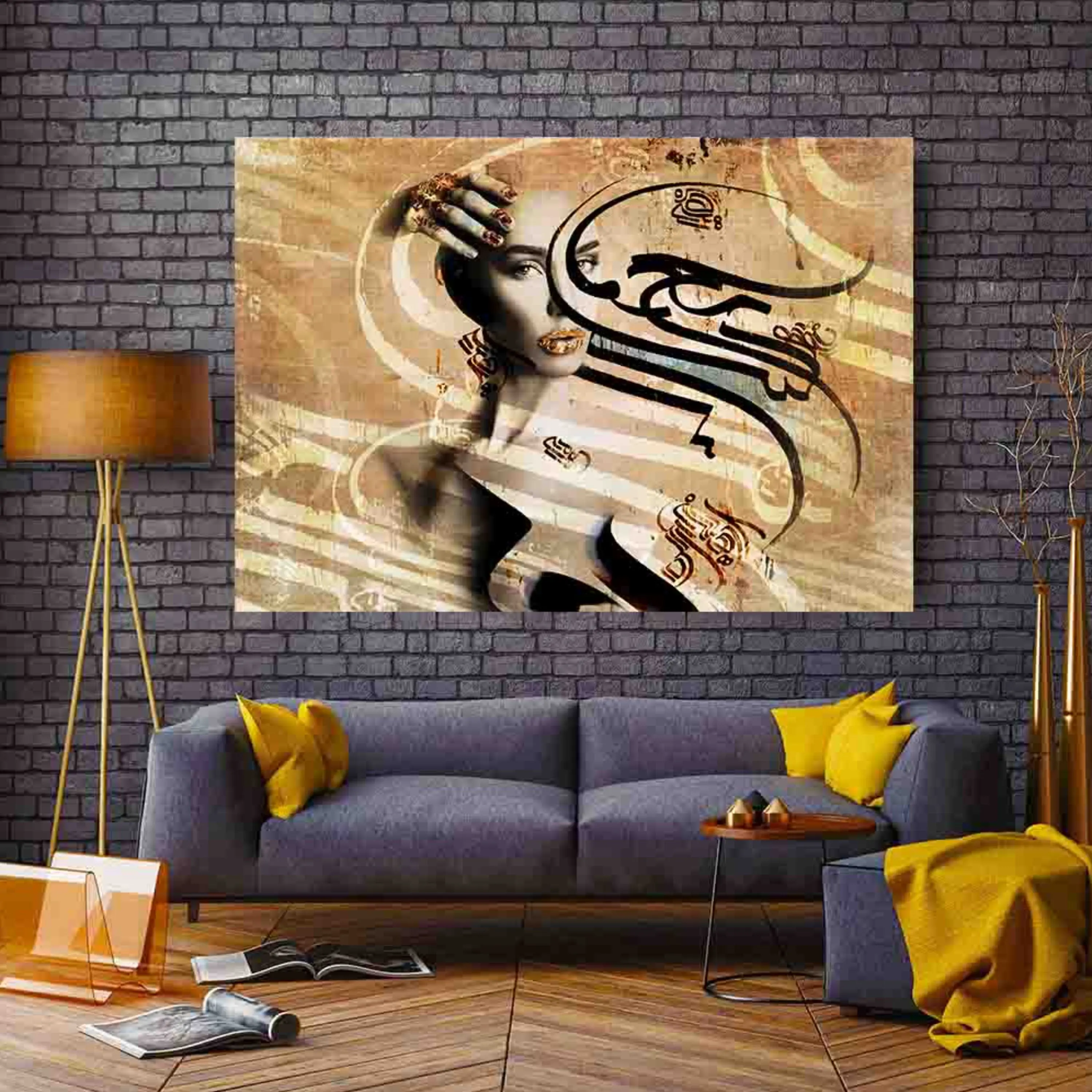 تابلو خط ( 1714-rosegold )