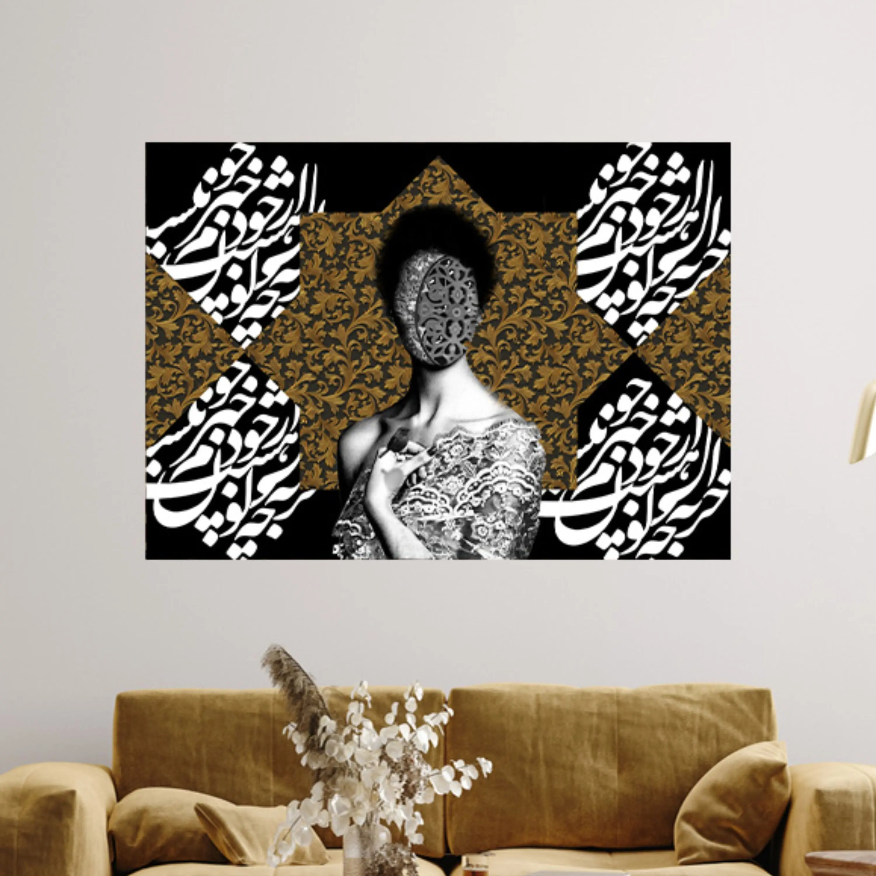 تابلو خط ( 850-rosegold )