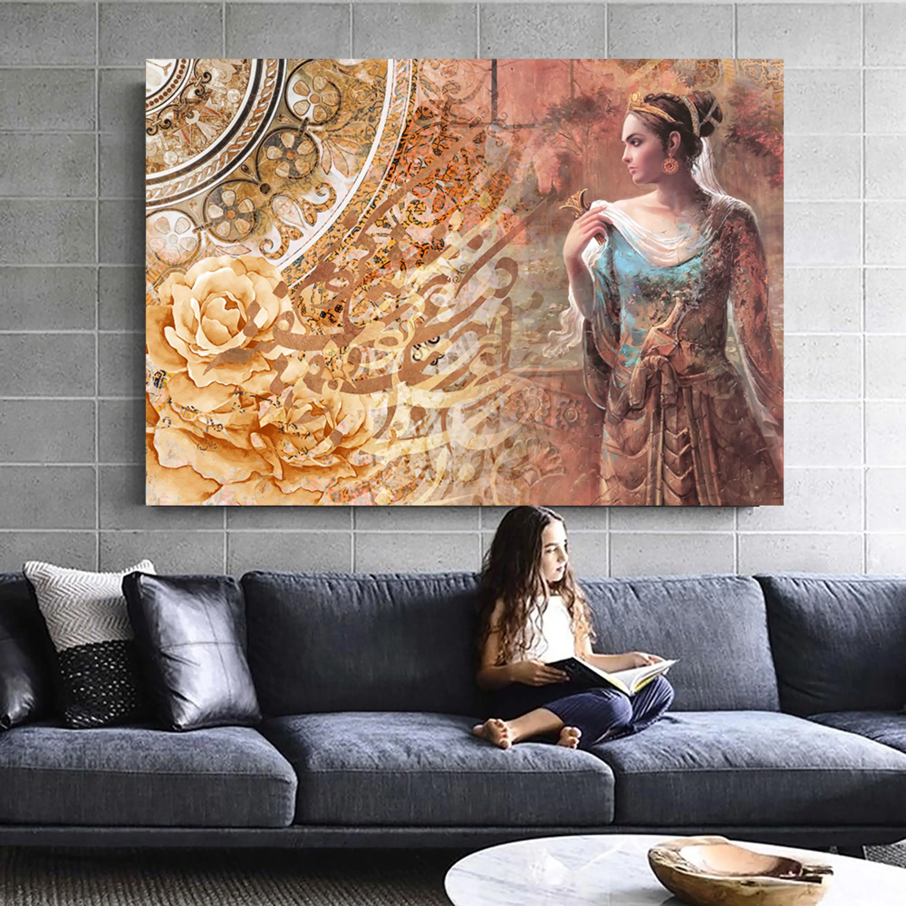 تابلو خط ( 1792-rosegold )
