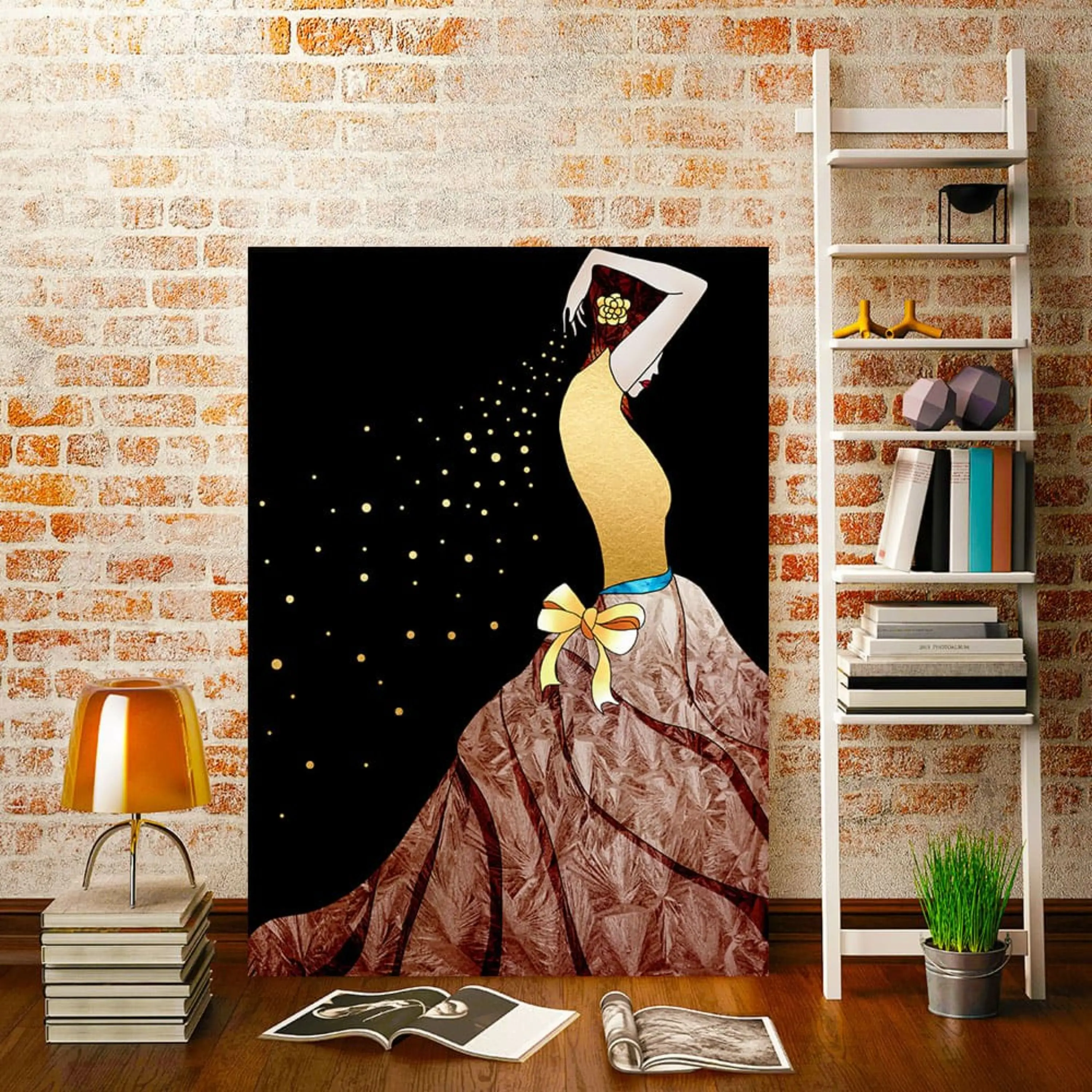 تابلو دکوراتیو ( 1446-rosegold )