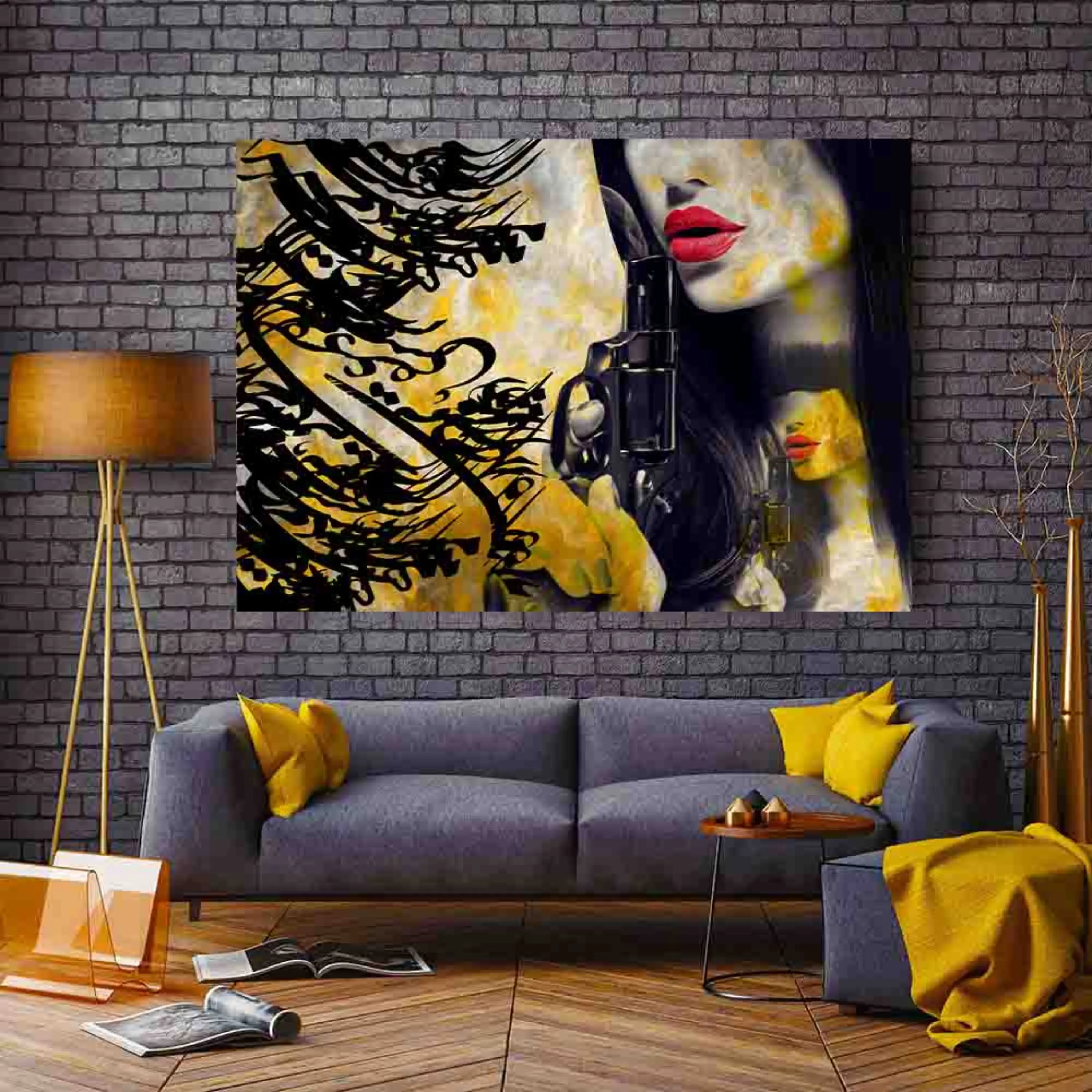 تابلو خط ( 1708-rosegold )
