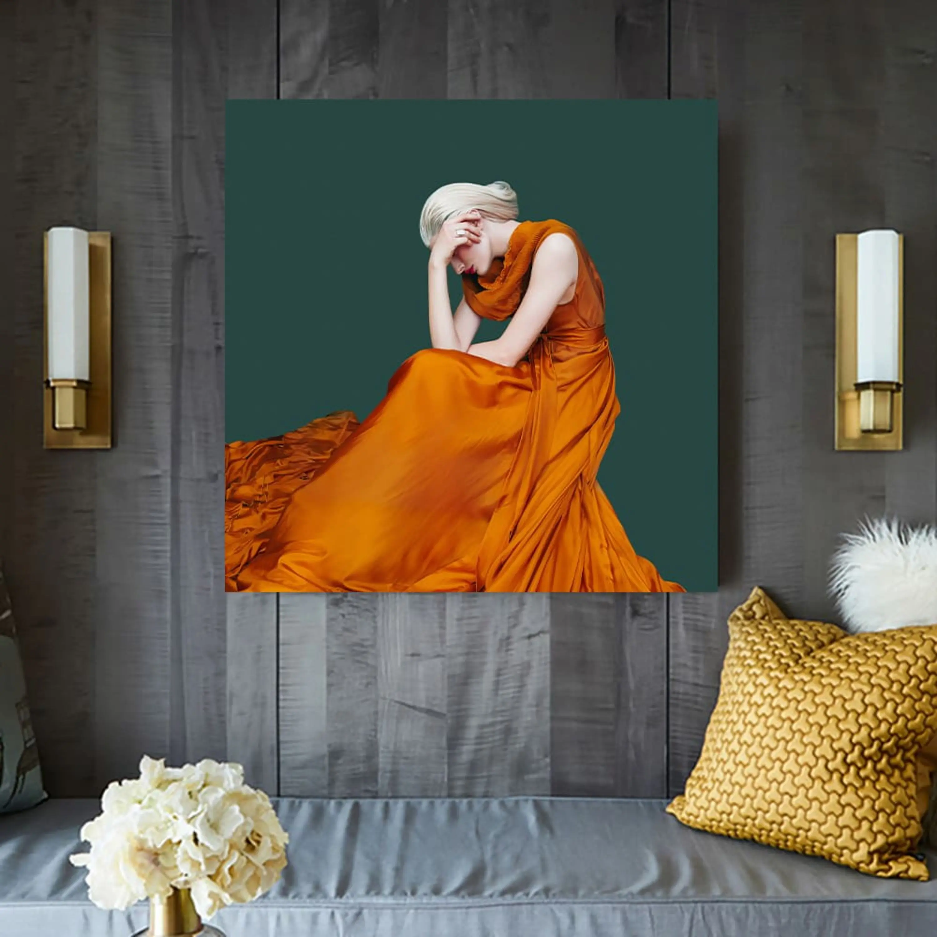 تابلو دکوراتیو ( 1463-rosegold )