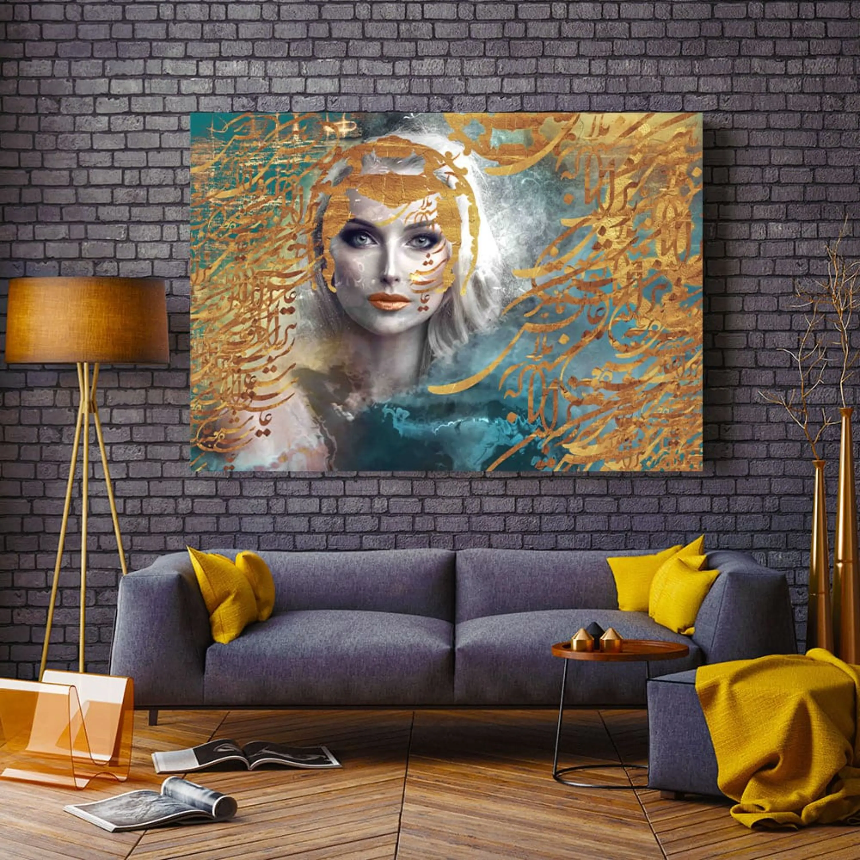 تابلو خط ( 1684-rosegold )