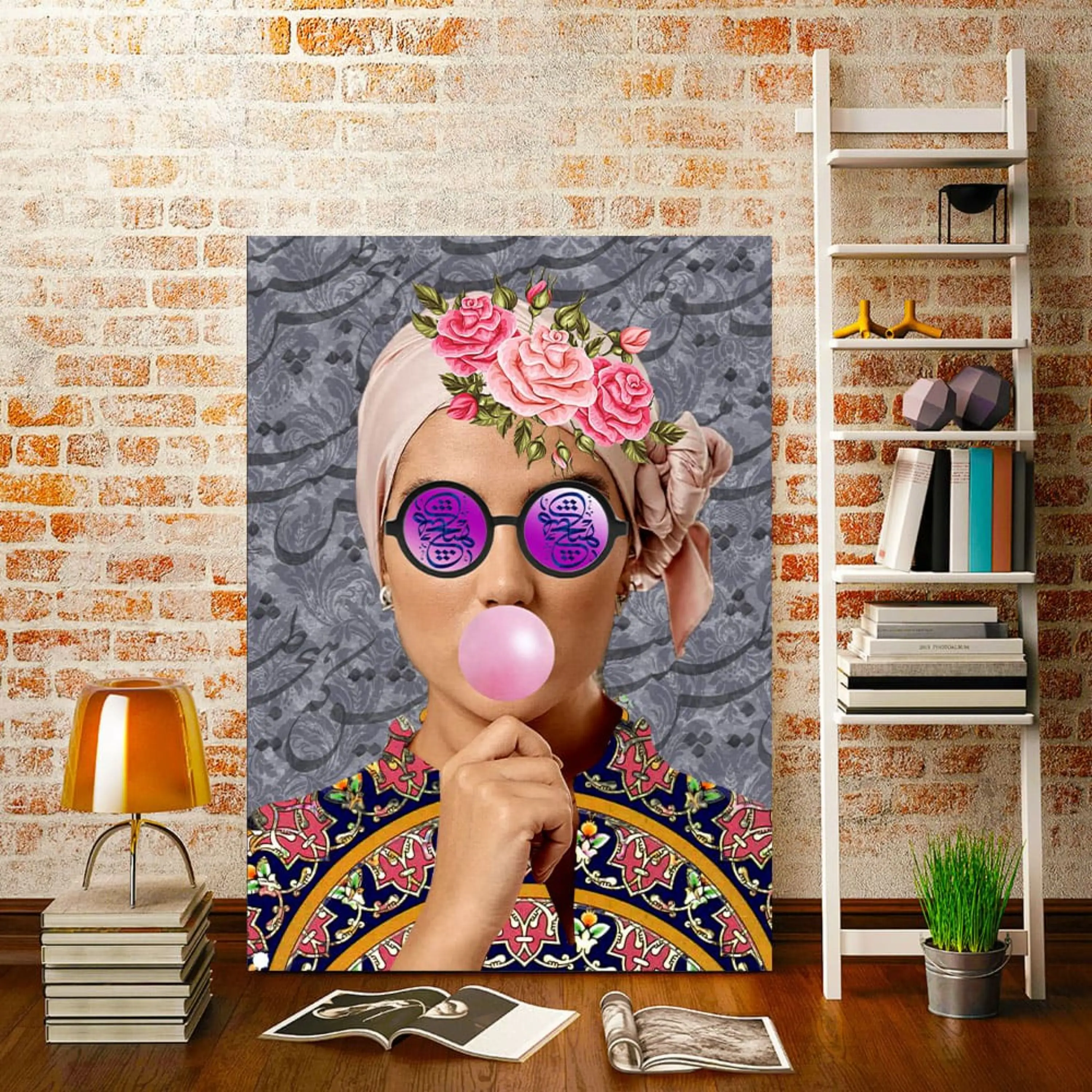 تابلو خط ( 1695-rosegold )