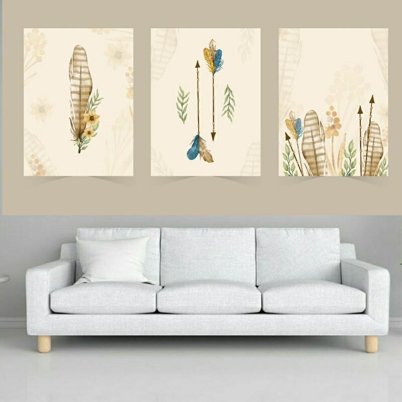 تابلو بوم سه تکه مدل مینیمال art