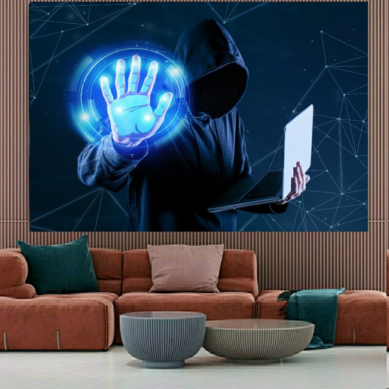 تابلو دیواری طرح هکر
